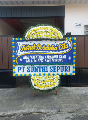 Papan Bunga Duka di Cintajaya